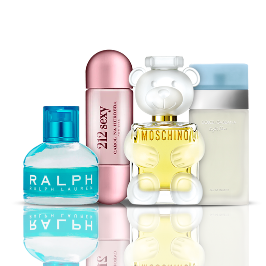 Комплект 4 парфюма | 212 Sexy + Light Blue + Moschino Toy 2 + Ralph Lauren 100 ml