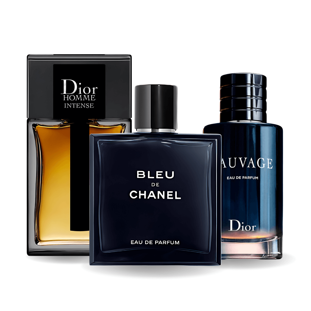 Комплект 3 парфюма | Sauvage Dior, Bleu de Chanel, Dior Homme Intense 100 ml