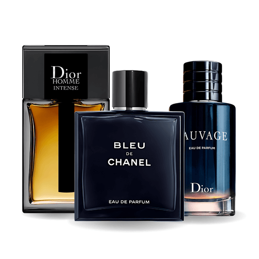 Комплект 3 парфюма | Sauvage Dior, Bleu de Chanel, Dior Homme Intense 100 ml