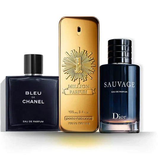 Комплект 3 парфюма | Bleu de Chanel + Sauvage + One Million 100 ml